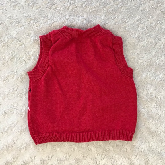 Just One You by Carter’s Sweater Vest Red Argyle - Picture 3 of 3